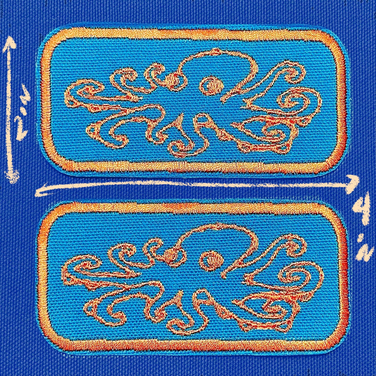 octopus iron on patch | sea creature patch | vintage style patch