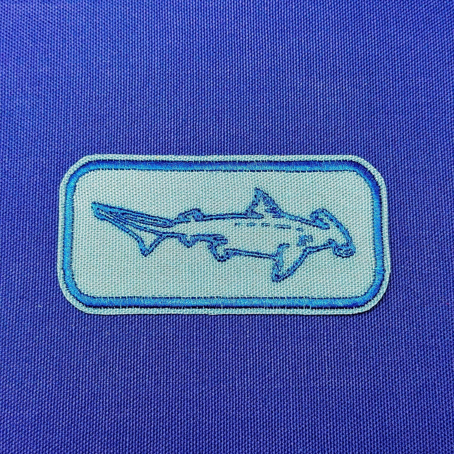 hammerhead shark iron on patch | sea creature patch | vintage style patch