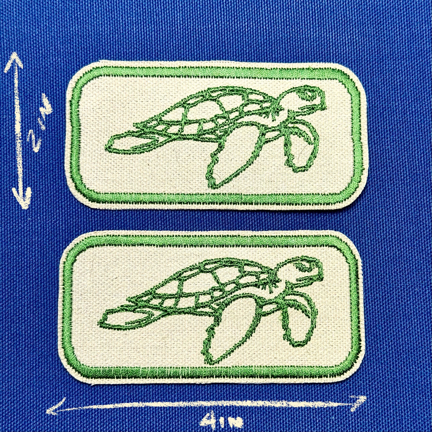 sea turtle iron on patch | sea creature patch | vintage style patch