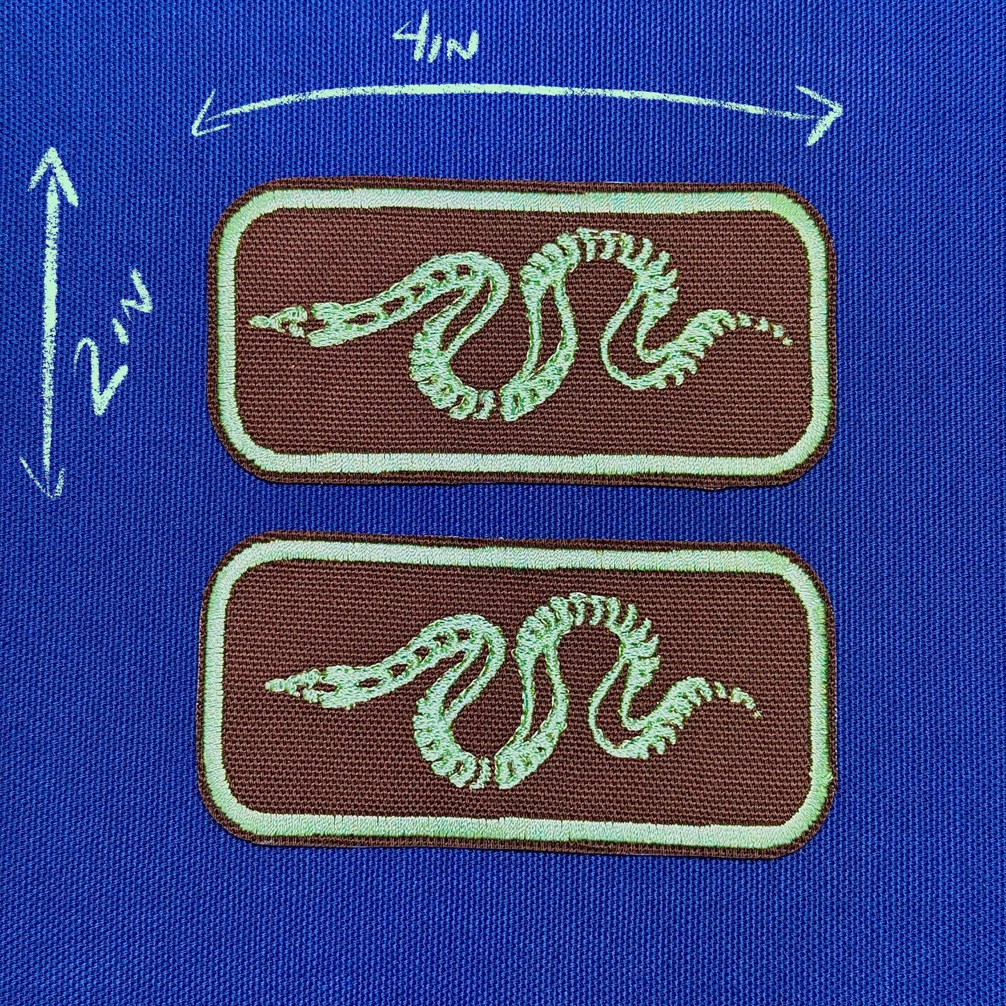 snake iron on patch | nature animal patch | vintage style patch