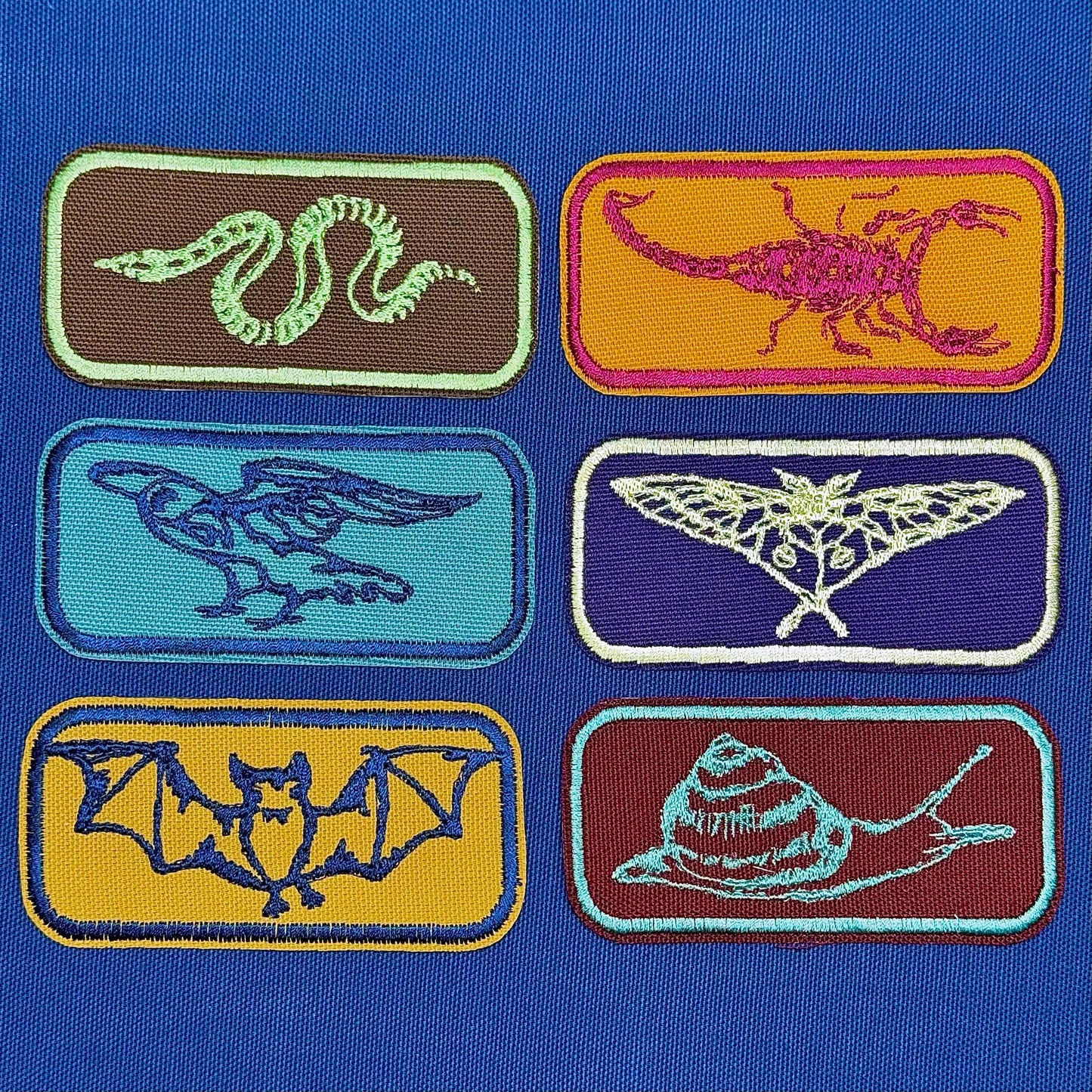bat iron on patch | animal familiar patch | vintage style patch