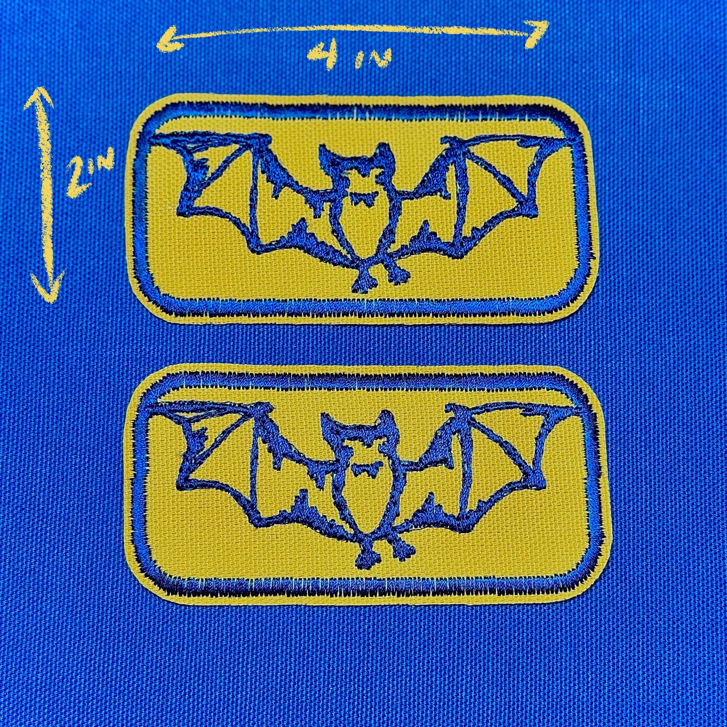 bat iron on patch | animal familiar patch | vintage style patch