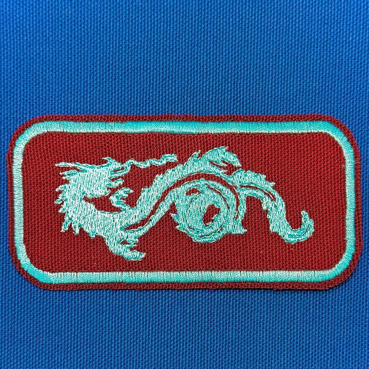 sea serpent iron on patch | fantasy creature patch | vintage style patch