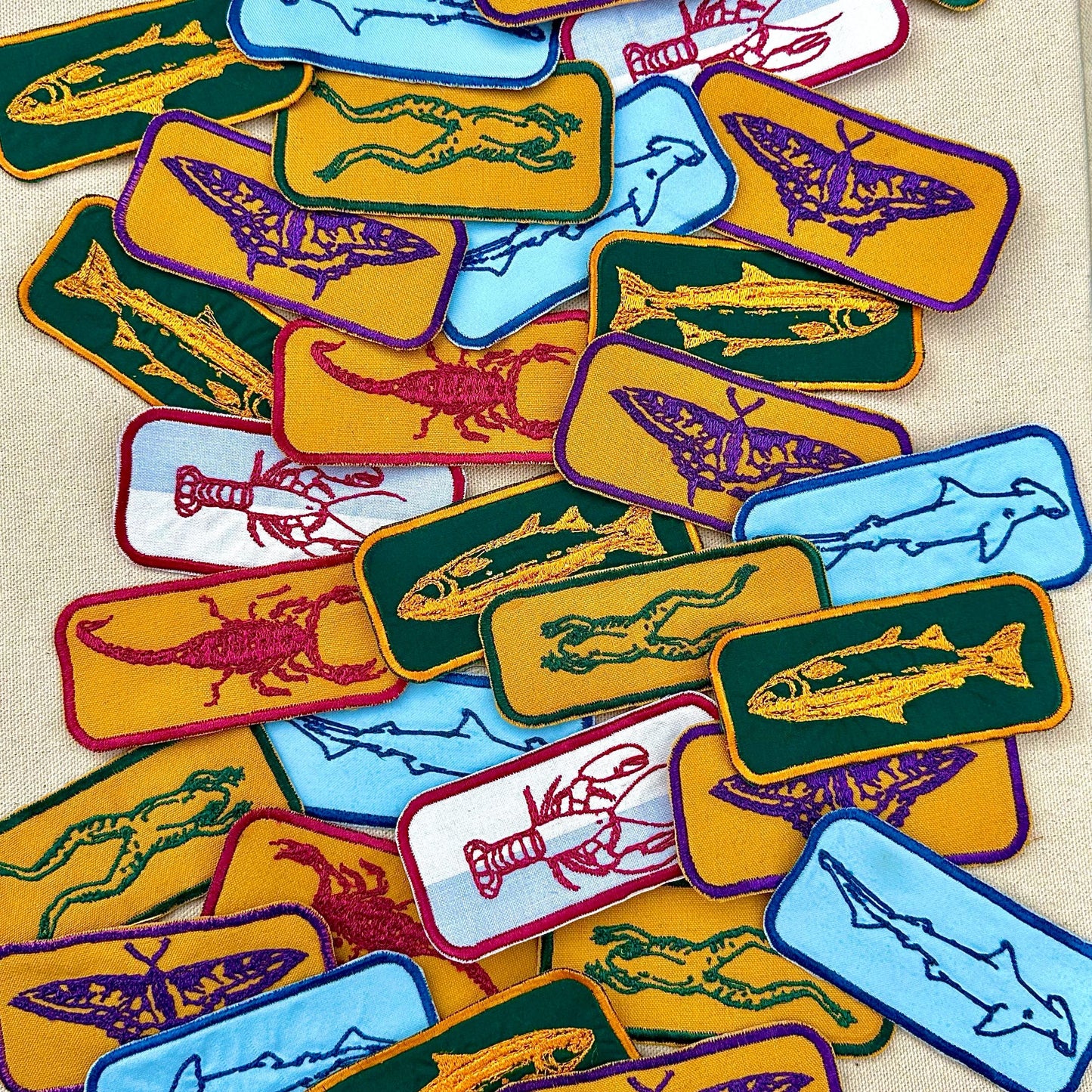 swallowtail butterfly iron on patch | bug patch | vintage style patch