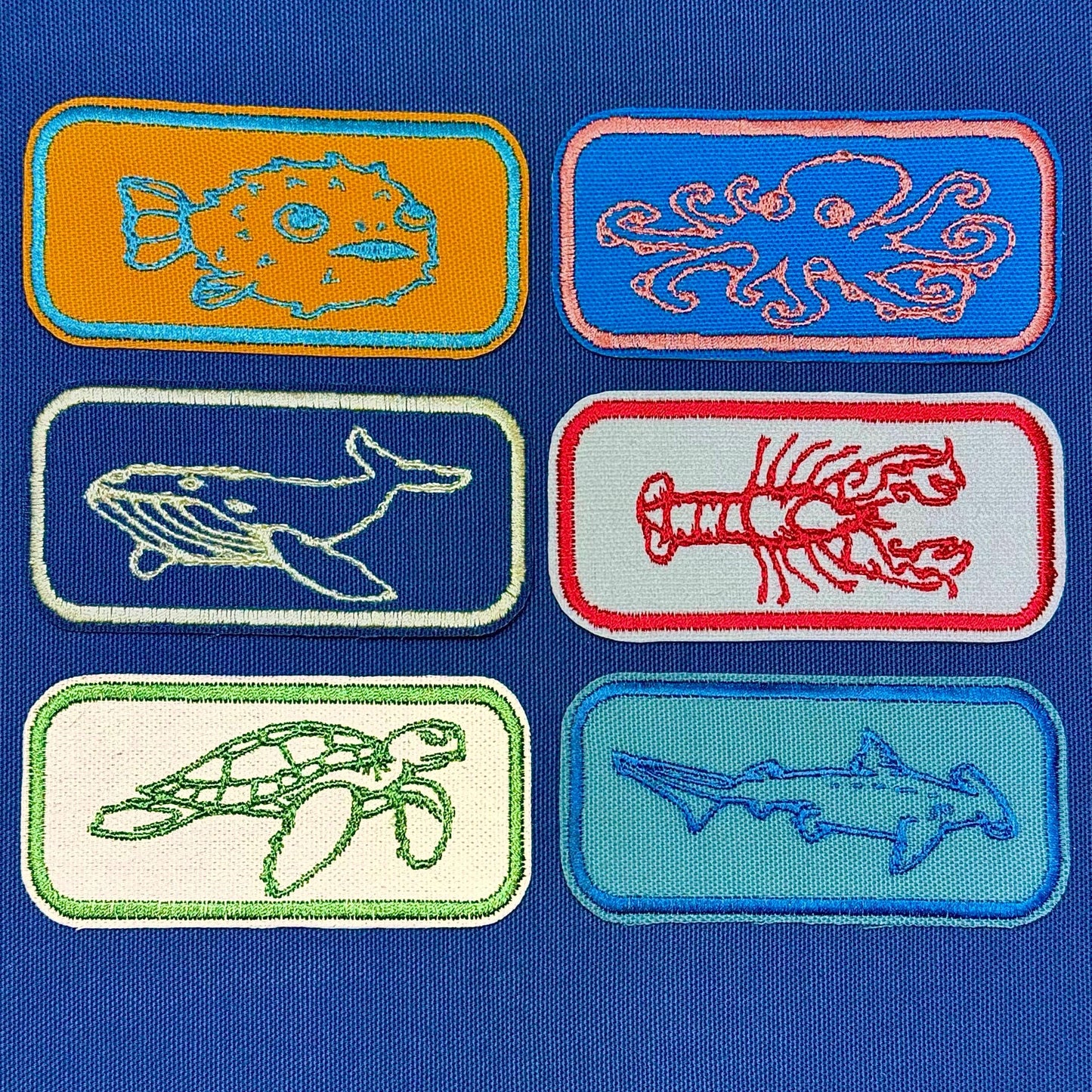 CHOOSE 3! ocean creature patch bundle