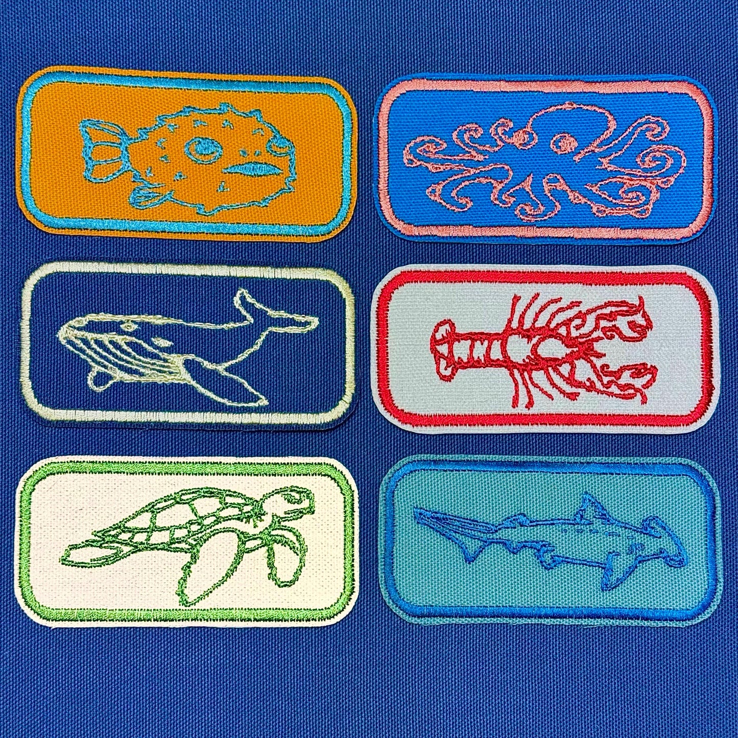 octopus iron on patch | sea creature patch | vintage style patch