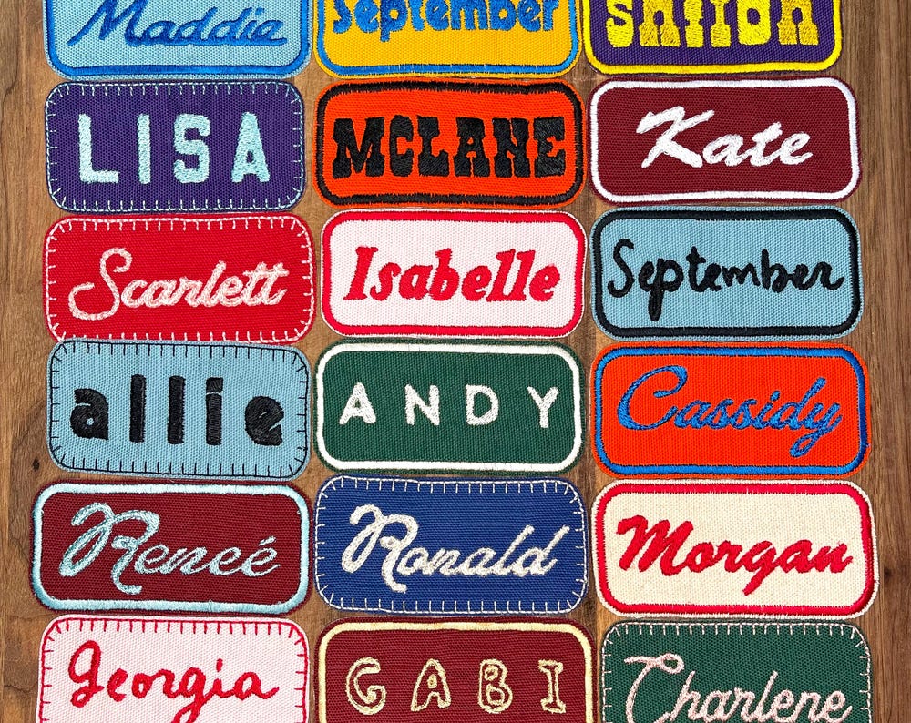 custom name patch | 2 x 4 inch