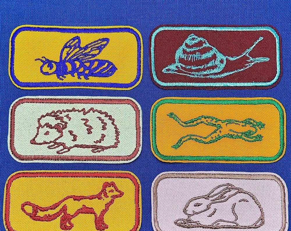 CHOOSE 3! woodland creature patch bundle