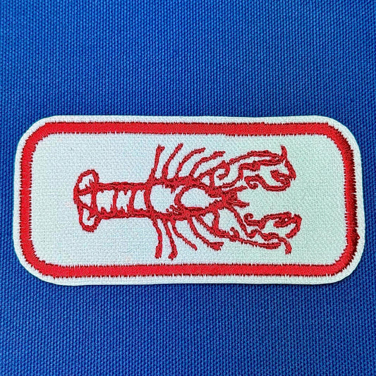 lobster iron on patch | sea creature patch | vintage style patch
