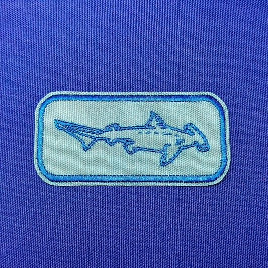 hammerhead shark iron on patch | sea creature patch | vintage style patch