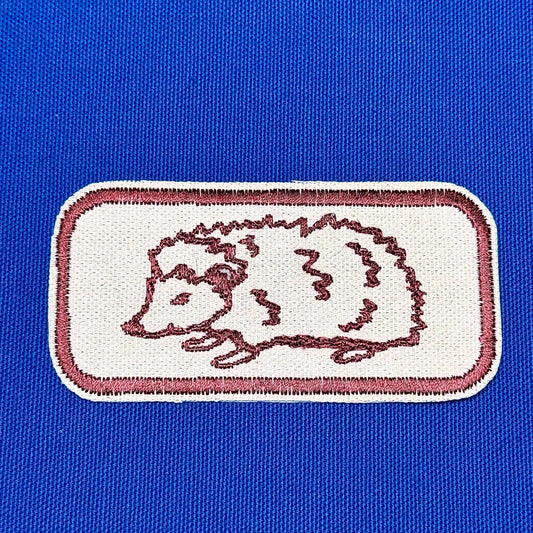 hedgehog iron on patch | cottagecore patch | vintage style patch