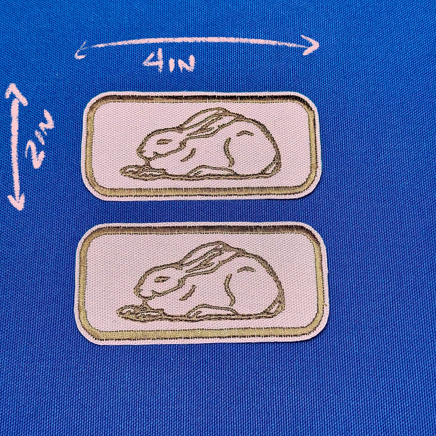 bunny iron on patch | nature lover patch | vintage style patch
