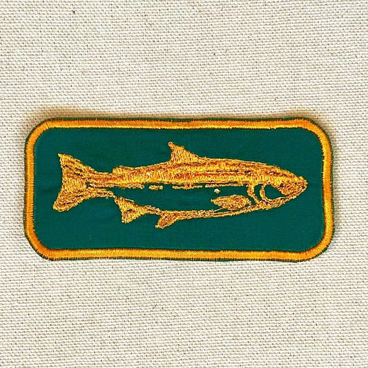 salmon iron on patch | fish patch | vintage style patch