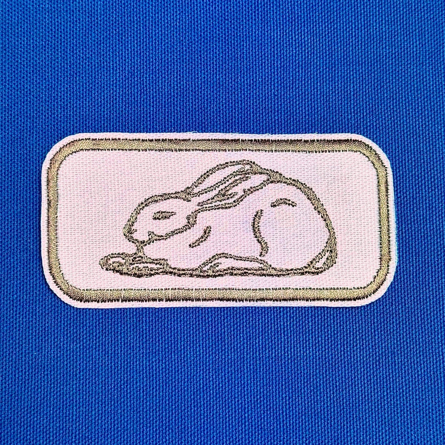 bunny iron on patch | nature lover patch | vintage style patch