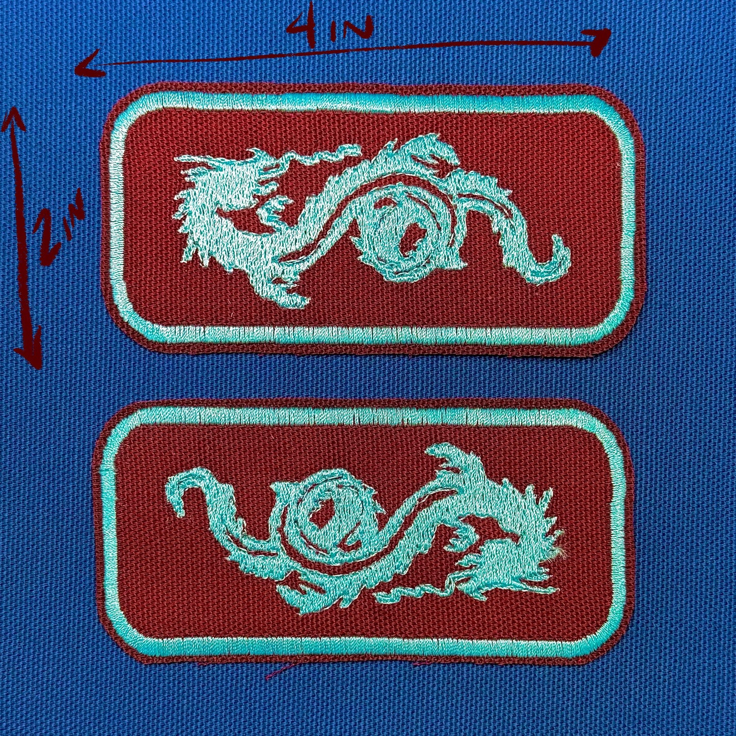 sea serpent iron on patch | fantasy creature patch | vintage style patch