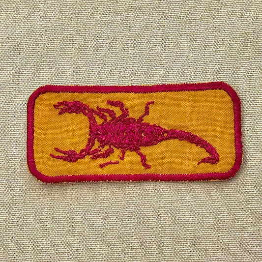 scorpion iron on patch | bug patch | vintage style patch