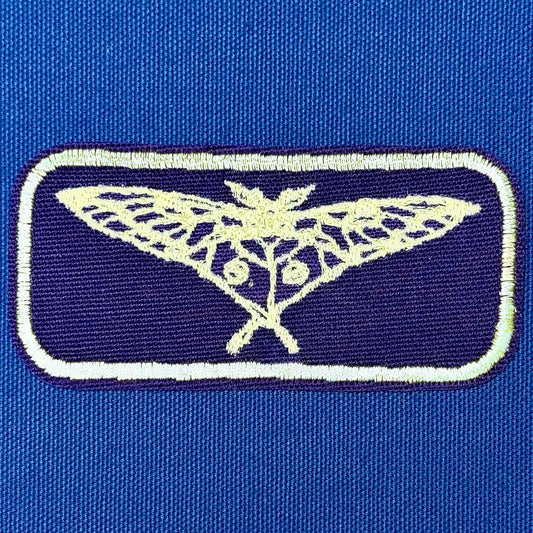 moth iron on patch | bug lover patch | vintage style patch