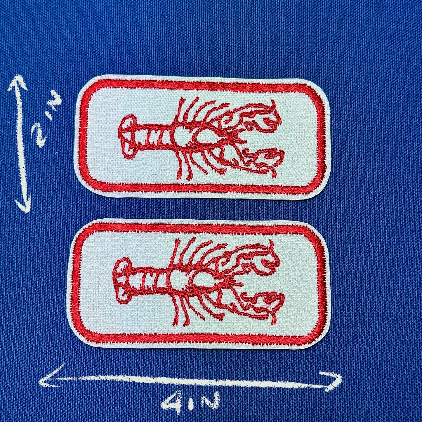 lobster iron on patch | sea creature patch | vintage style patch