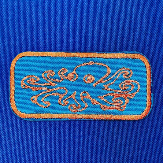 octopus iron on patch | sea creature patch | vintage style patch