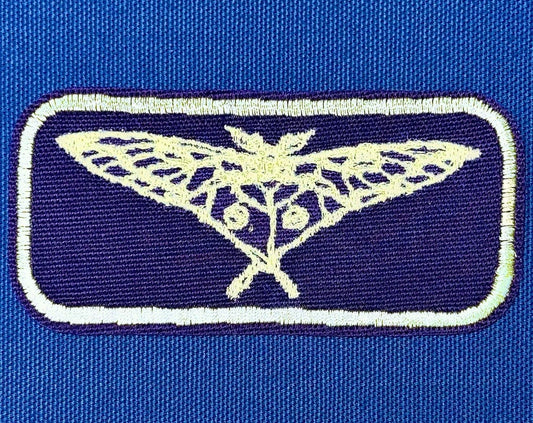 moth iron on patch | bug lover patch | vintage style patch